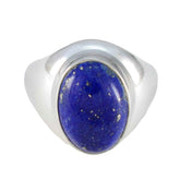 Ayesha Glamorous Blue Solitaire Ring Lapis Lazuli Blue